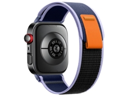 Bracelete para Huawei Watch Fit 4 Pro / Fit 4 / Fit 3 Nylon com Fecho de Velcro Wild Path Loop Azul Meia noite XIAOMOYU