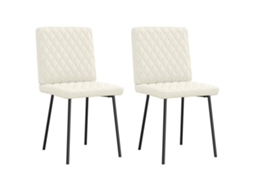 Dining Chair, Dining Chairs Vidaxl Creme Veludo (n/a)