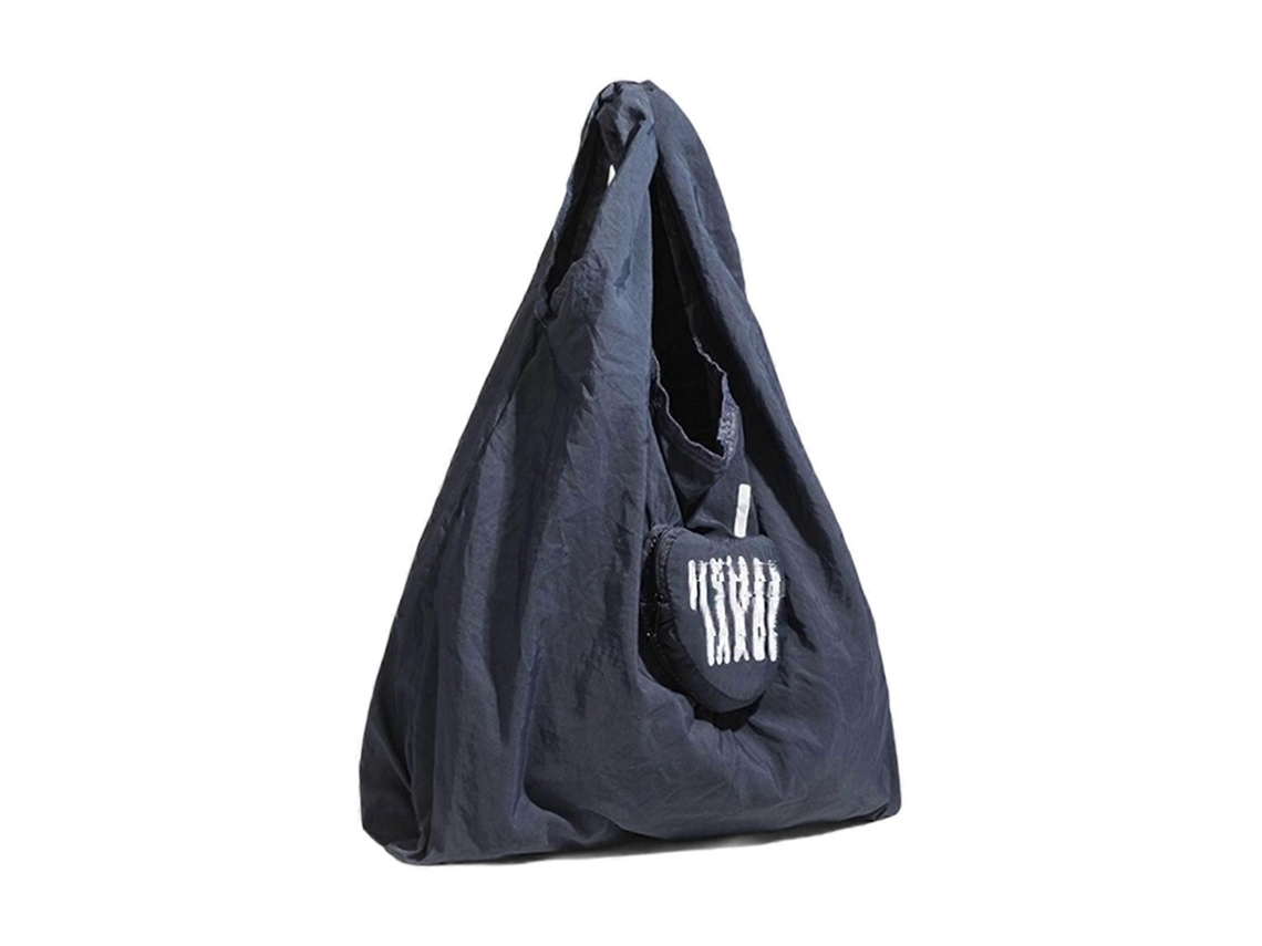 Sacola De Compras Dobrável Multiuso Em Nylon Com Lindo Padrão De Corações, Impermeável, Grande Capacidade, Compacta E Dobrável Para Uso Diário, M