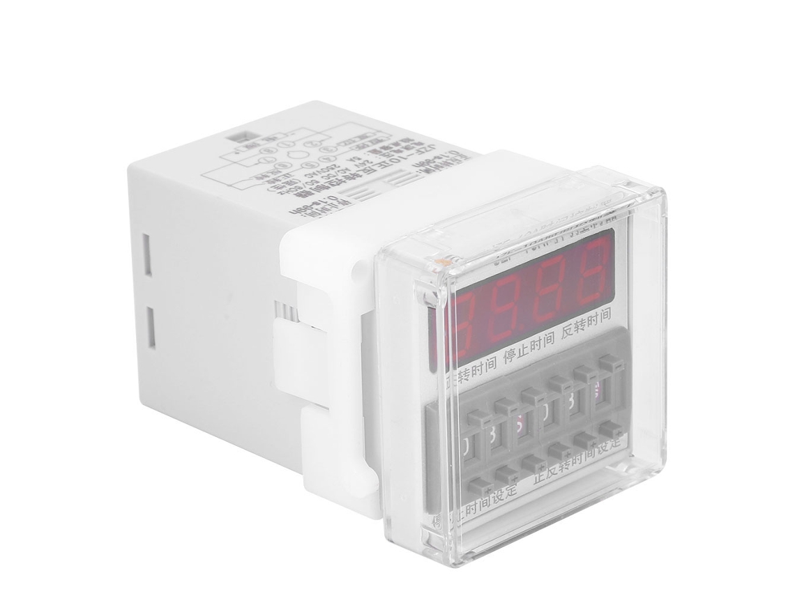 Controlador de Relé de Tempo Berm para Motor CW/CCW com LCD, Temporizador 0.1s a 99h, 24VAC/DC