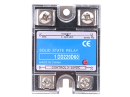 Relé de Estado Sólido DC DC SSR Entrada 3 32vdc Carga 5 220vdc Controle 60a