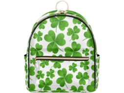 Mochila Tropicallife com Estampa de Trevo da Sorte (32.5x15x44.9 cm)
