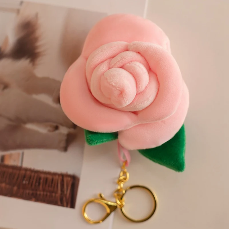 Mini Brinquedo de Pelúcia de 8cm com Rosas Coloridas MDUG (rosa 8cm)