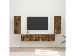 Vidaxl Conjunto De Gabinete De Parede Para Tv 4 Unid.