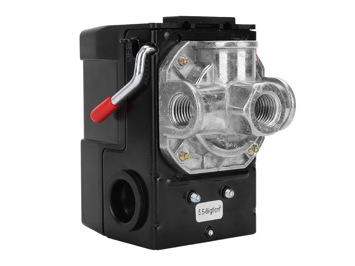 Válvula De Controlo Com Interruptor Automático Laxiscreed Para Compressores De Ar 220v 75-120psi