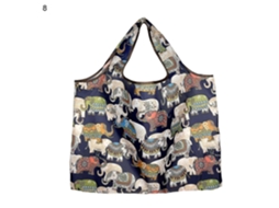 Sacola de Compras Dobrável de Grande Capacidade em Tecido Oxford, Linda e Delicada, Ideal para Meninas. GOKOCO