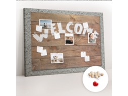 Painel De Cortiça Para Parede Quadro De Boas-vindas Para A Sala De Estar Espelharte (140x100 Cm)