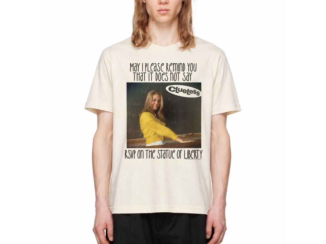 Rockinstone Clueless Rsvp Natural T-shirt Size:xxxl