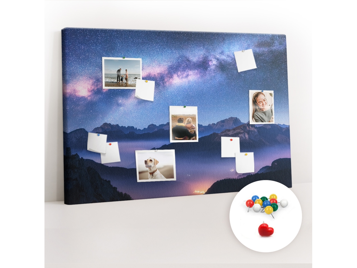 Painel De Cortiça Para Parede Via Láctea Para O Escritório Espelharte (120x80 Cm)