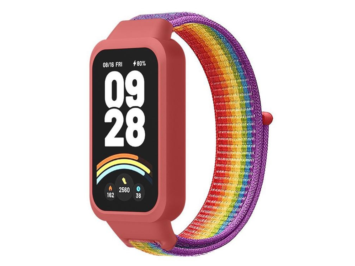 Capa Para Xiaomi Smart Band 9 Active / Redmi Band 3 - Plástico - Alça De Nylon Integrada