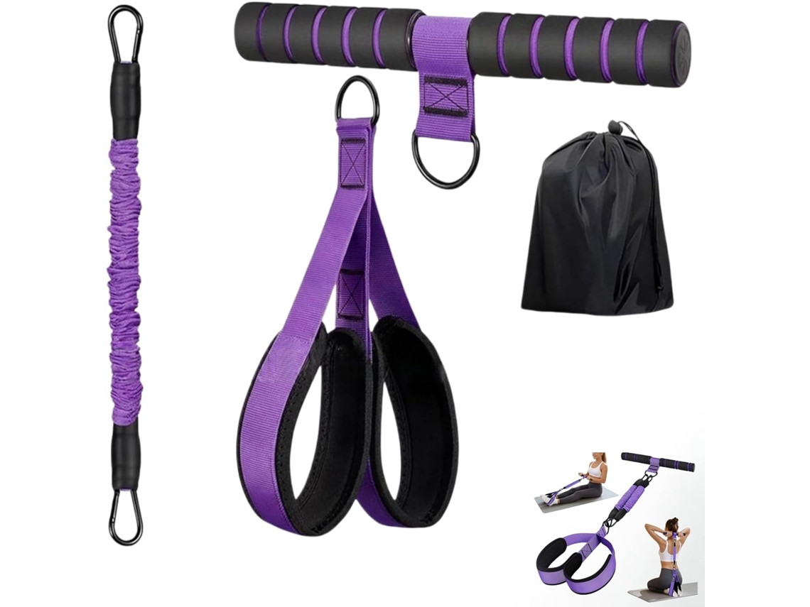 Faixas Elásticas De Resistência Com Pedal Para Homens E Mulheres, Modelo Único 25kg Duplo 13, 5 + 18 Ajustáveis
