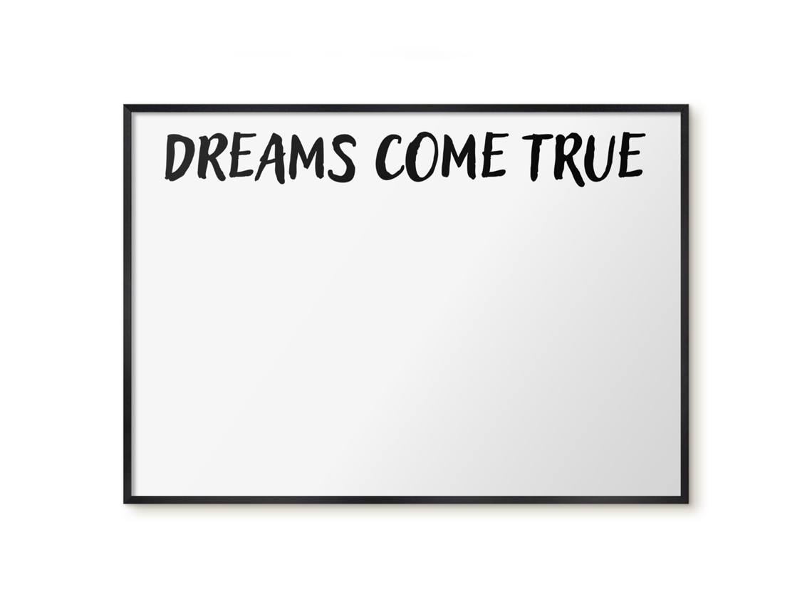 Magnetic Glass Board Dreams Come True For The Hall Espelharte (100x70 Cm)