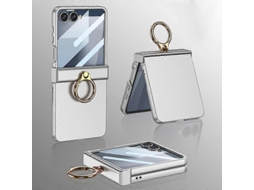 Capa Gkk Integrada Ultrafina Com Dobradiça E Cobertura Total, Com Anel De Fixação, Para Samsung Galaxy Z Flip7 5g.