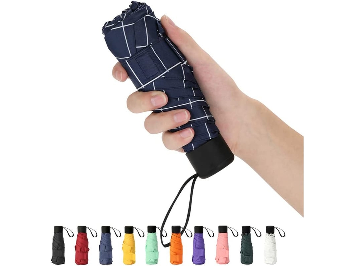 Guarda-chuva Mini Portátil, Leve E Compacto Com Capa Protetora Para Viagens