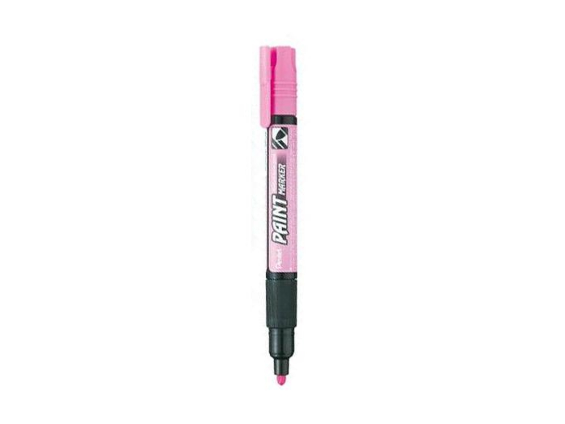 Marcador Pentel Mmp20 Paint Vidro E Plástico Rosa