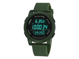 Reloj Deportivo Electrónico Hombre Panars Impermeable Luminoso Militar Verde