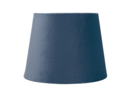 Abajur de veludo cônico E27 E14 decorativo para mesa lâmpada de chão substituição azul