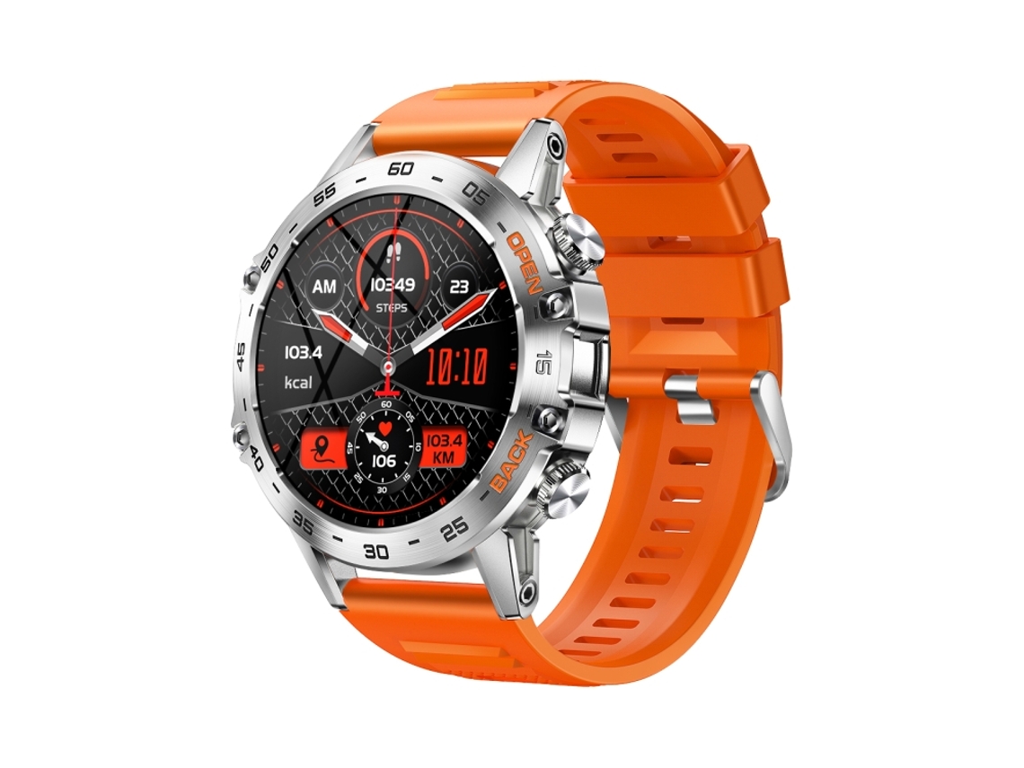 (laranja Prateado) Smartwatch Com Tela Quadrada Ips De 1,39 Polegadas E Suporte Para Chamadas Bluetooth.