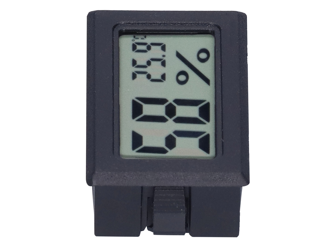 Termômetro Digital De Temperatura Interna Com Tela Para Casa Inteligente Fy11001 Preto