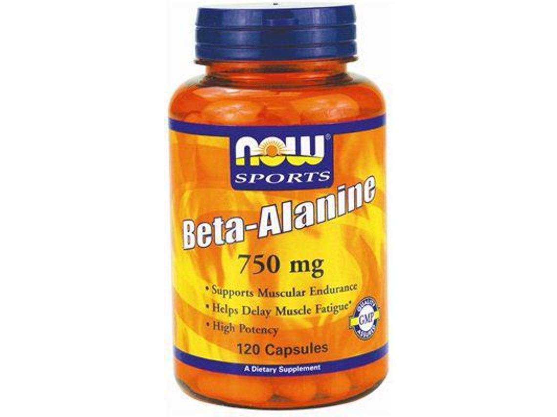 NOW FOODS Beta-Alanina 750 Mg 120 Cápsulas