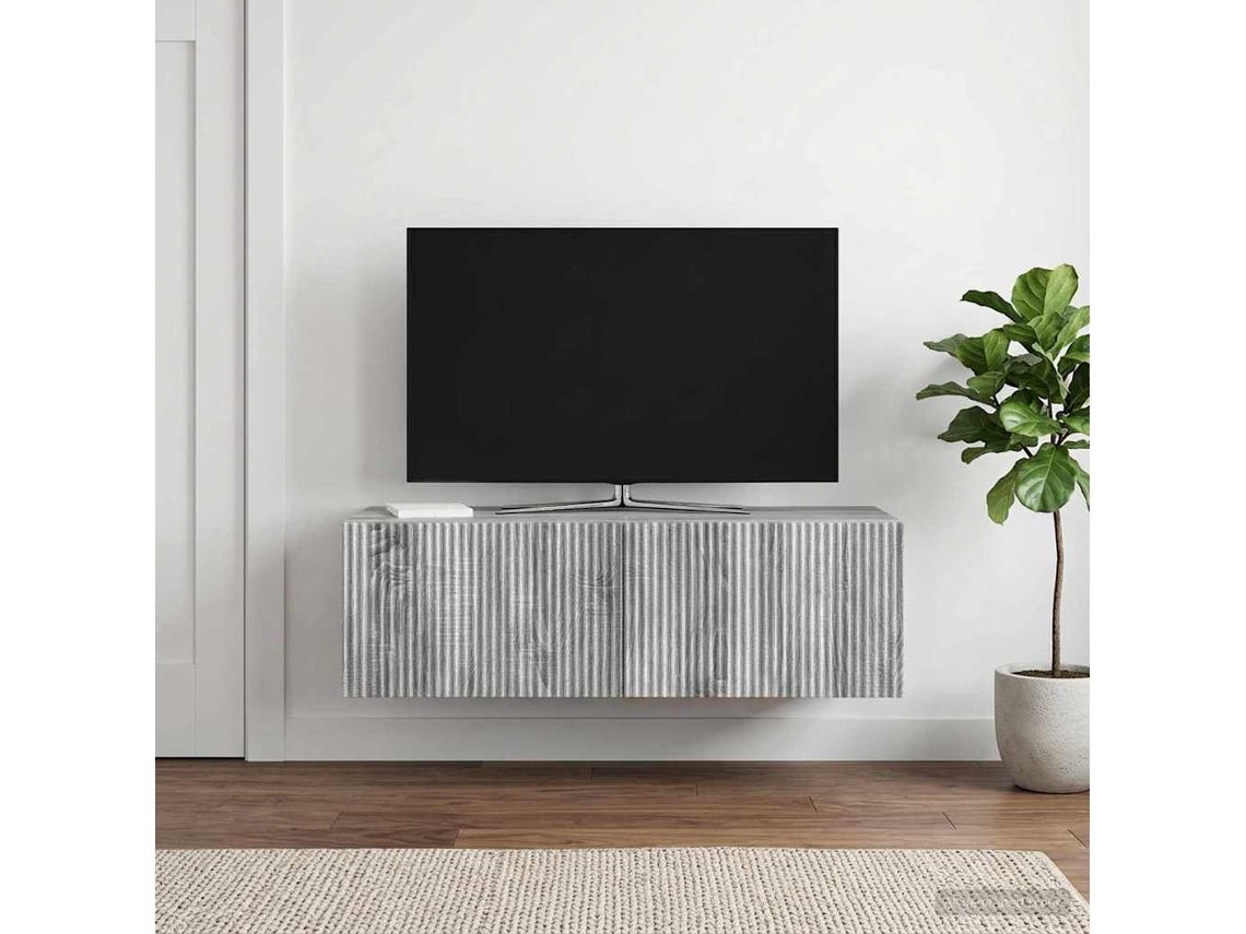Vidaxl Gabinete de Tv de Parede Sonoma Cinzento 98 X 41 X 30 Cm