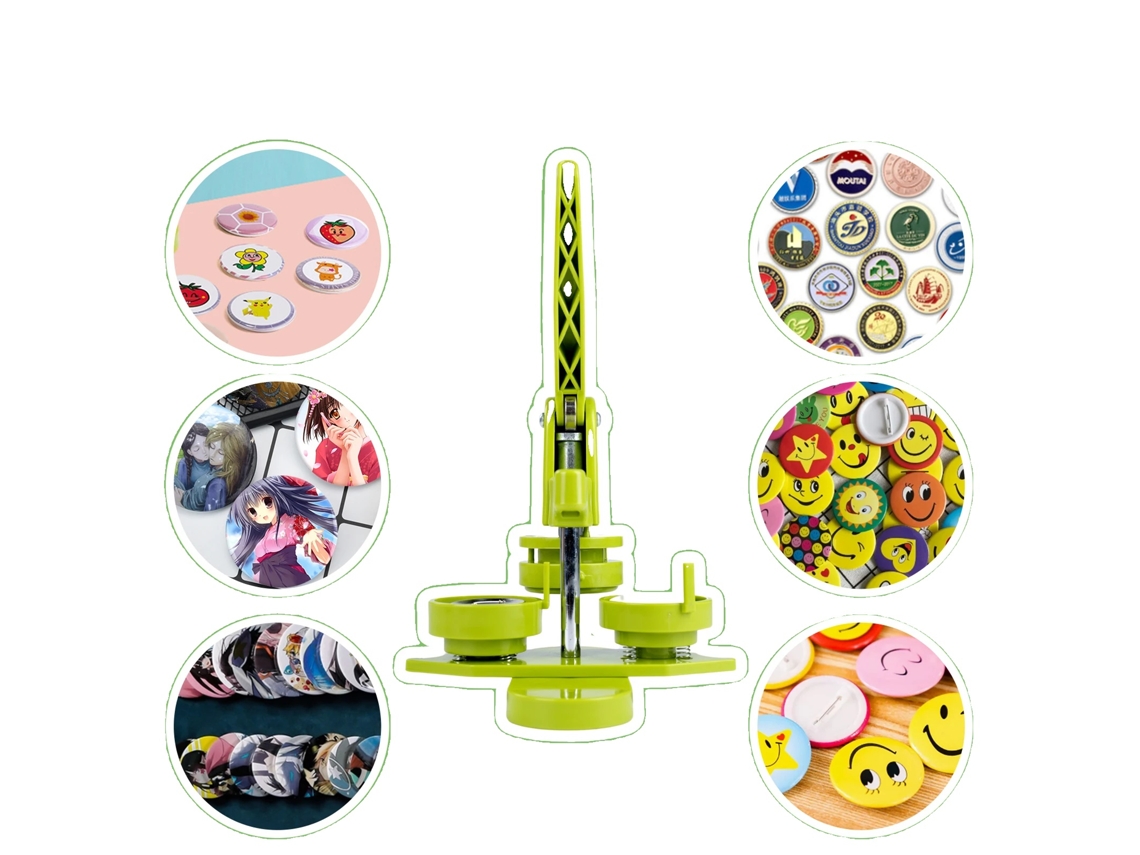 Máquina De Fazer Botões De 58mm, Operação Fácil, Construção Durável, Kit Diy Completo Oem