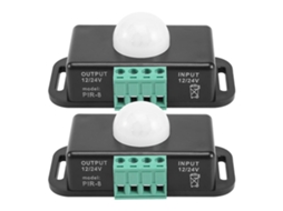 Interruptor de sensor de movimento, sensor PIR 12V 24V, LED flexível Slowmoose