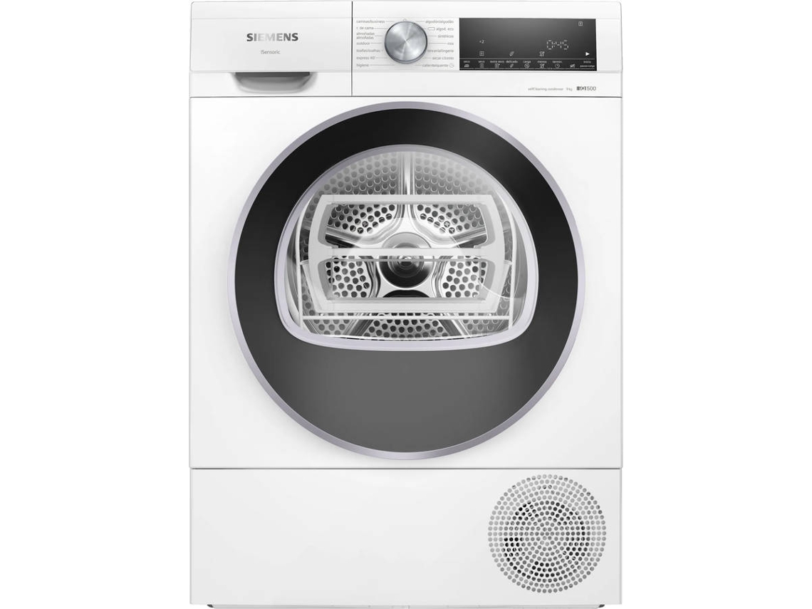 Máquina de Secar Roupa SIEMENS WQ45G2D0ES (9 kg - Bomba de Calor - Branco)