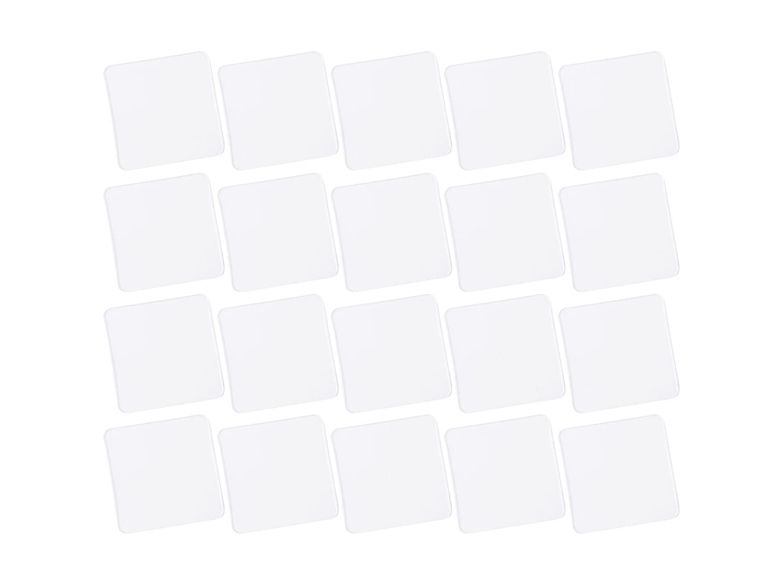 Conjunto De 40 Ganchos Transparentes Com Ventosa Dupla Face