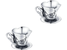 Conjunto De 2 Peças De Berloques Para Pulseira Em Prata De Lei 925, Ideais Para Mulheres.