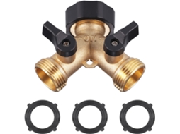Divisor Torneira 2 Vias Latão Jardim Máquina Lavar ZYBLSSBB