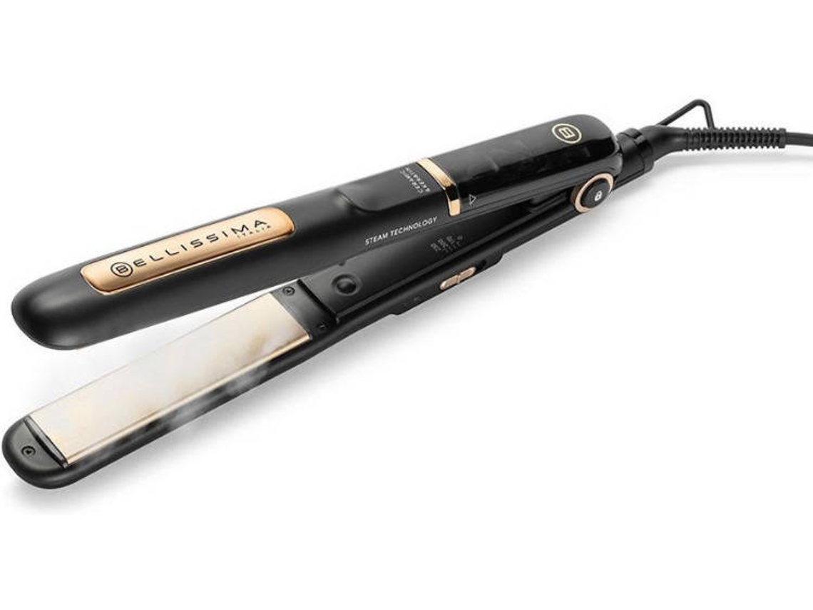 Alisador de Cabelo BELLISSIMA Steam Ceramic & Keratin (Cerâmica - 170 a 230 ºC)