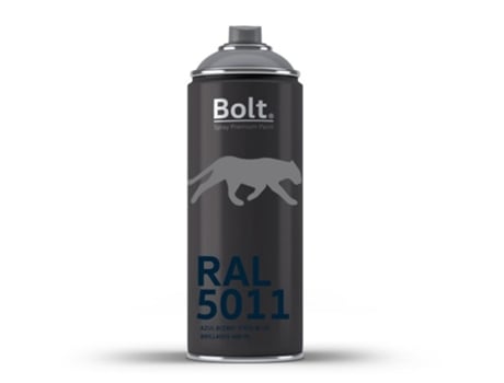 Spray Bolt Acrílico Premium Brilhante Acrílico Ral 400 Ml (Ral 5011 Azul Aço)