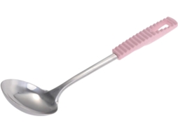 Colher De Sopa Prateada Com Cabo Ergonômico Em Aço Inoxidável