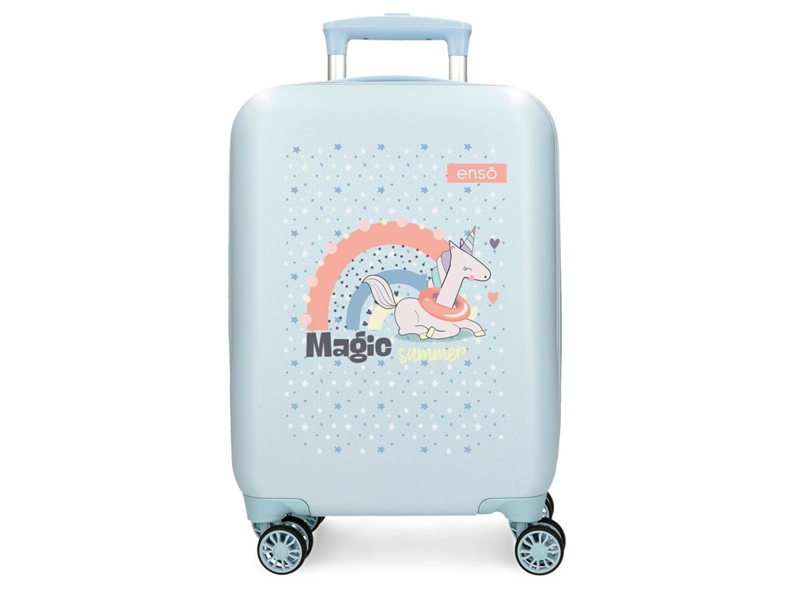 Mala De Cabine Abs Rígida Enso Magic Summer Azul Enso