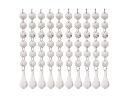 10pcs Pingentes de Diamante de Acrílico para Casamento | S/MARCA