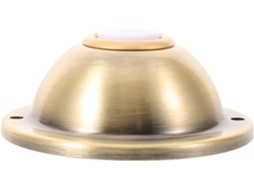 Campainha Redonda Com Botão De Pressão E Fio Ferro Dourado Vintage Instalação Na Parede Em Residências Escritórios