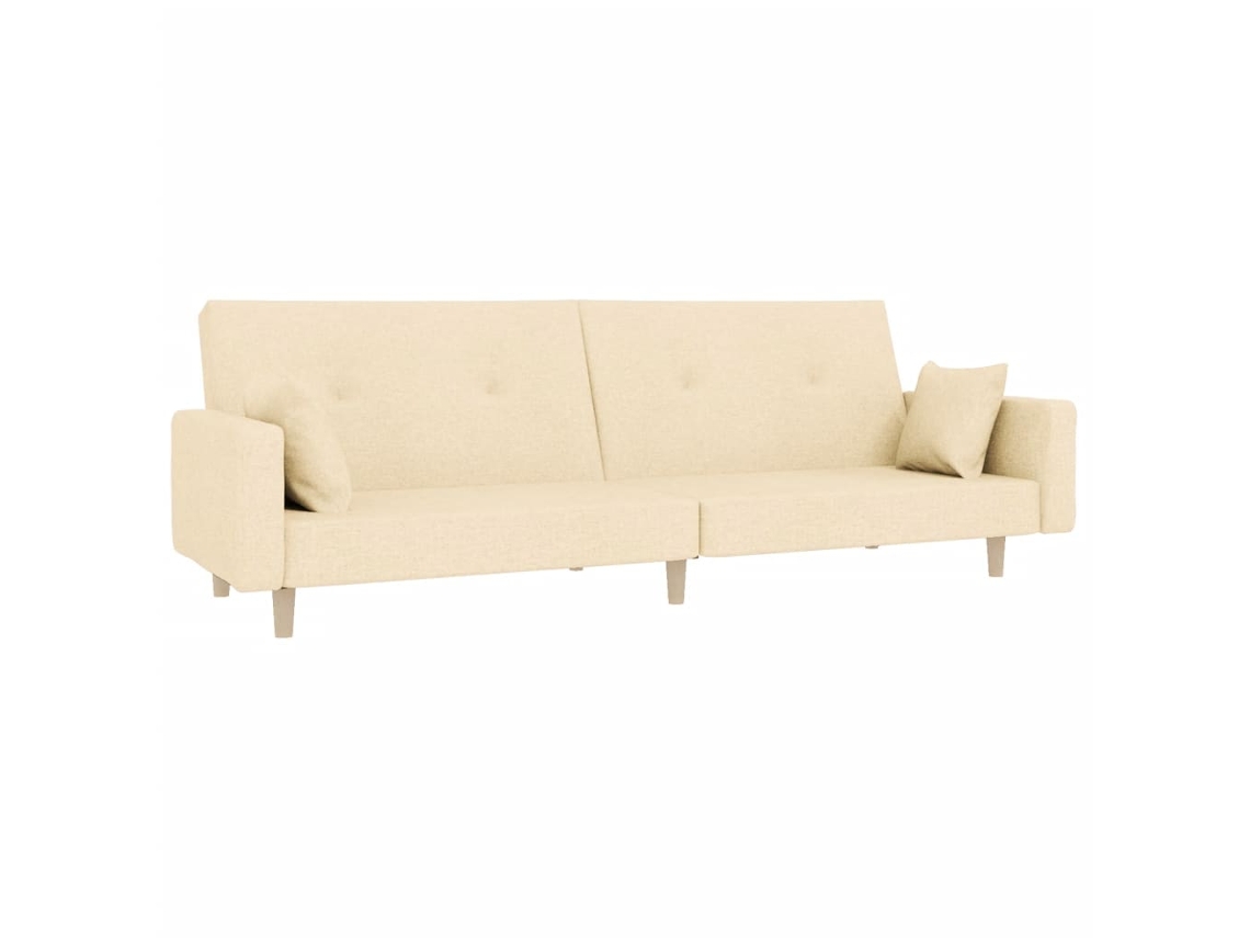 Sofa Bed, Sofa Beds Vidaxl Creme Tecido (n/a)