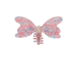 2026 pinza para Cabelo Grande Antideslizante em Forma de Borboleta Floral Clamp Clutcher para Mulheres e Meninas Rosa