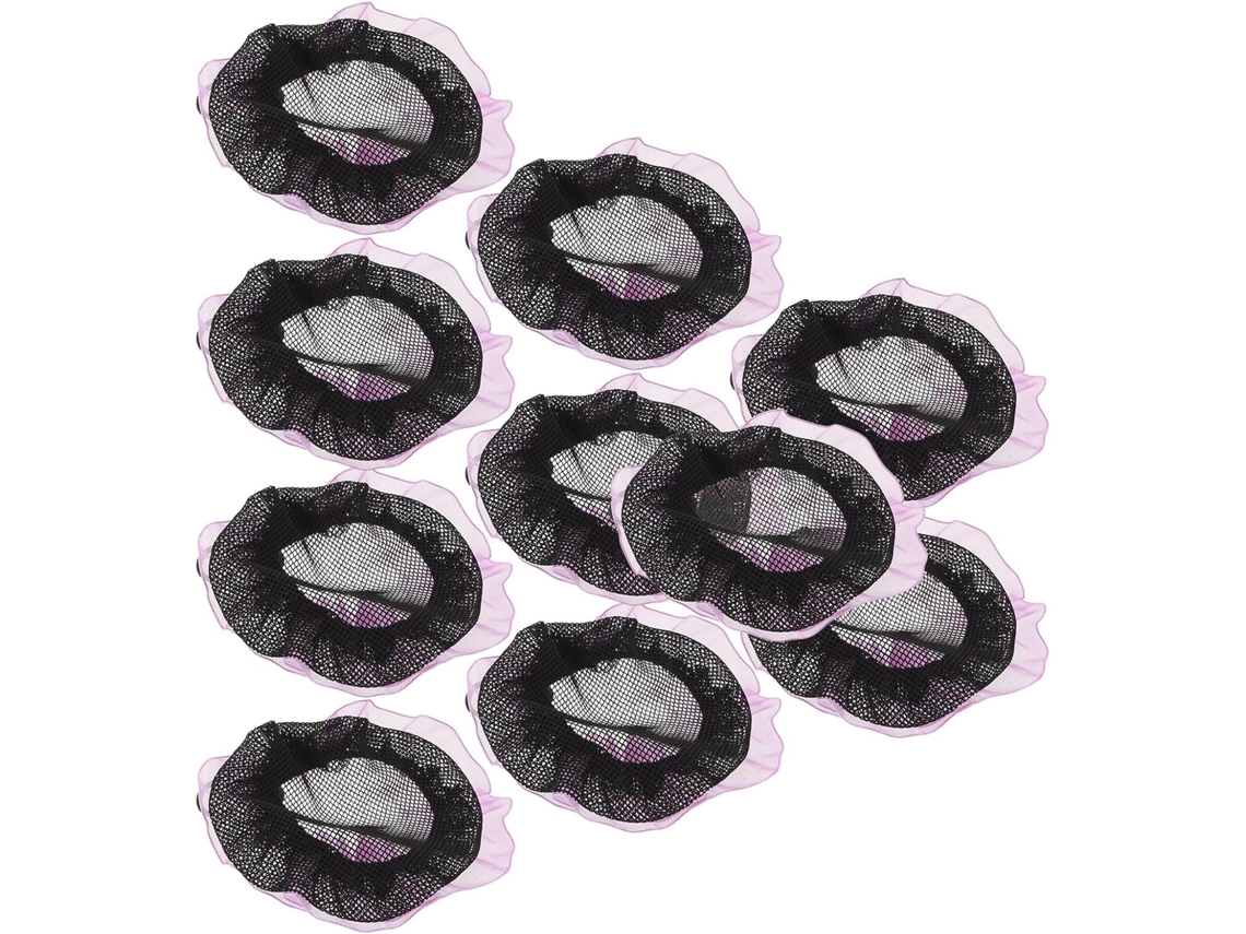 lote de 20 Filets A Chignon de Ballet Élastiques Em Maille Polyester violeta Couvre