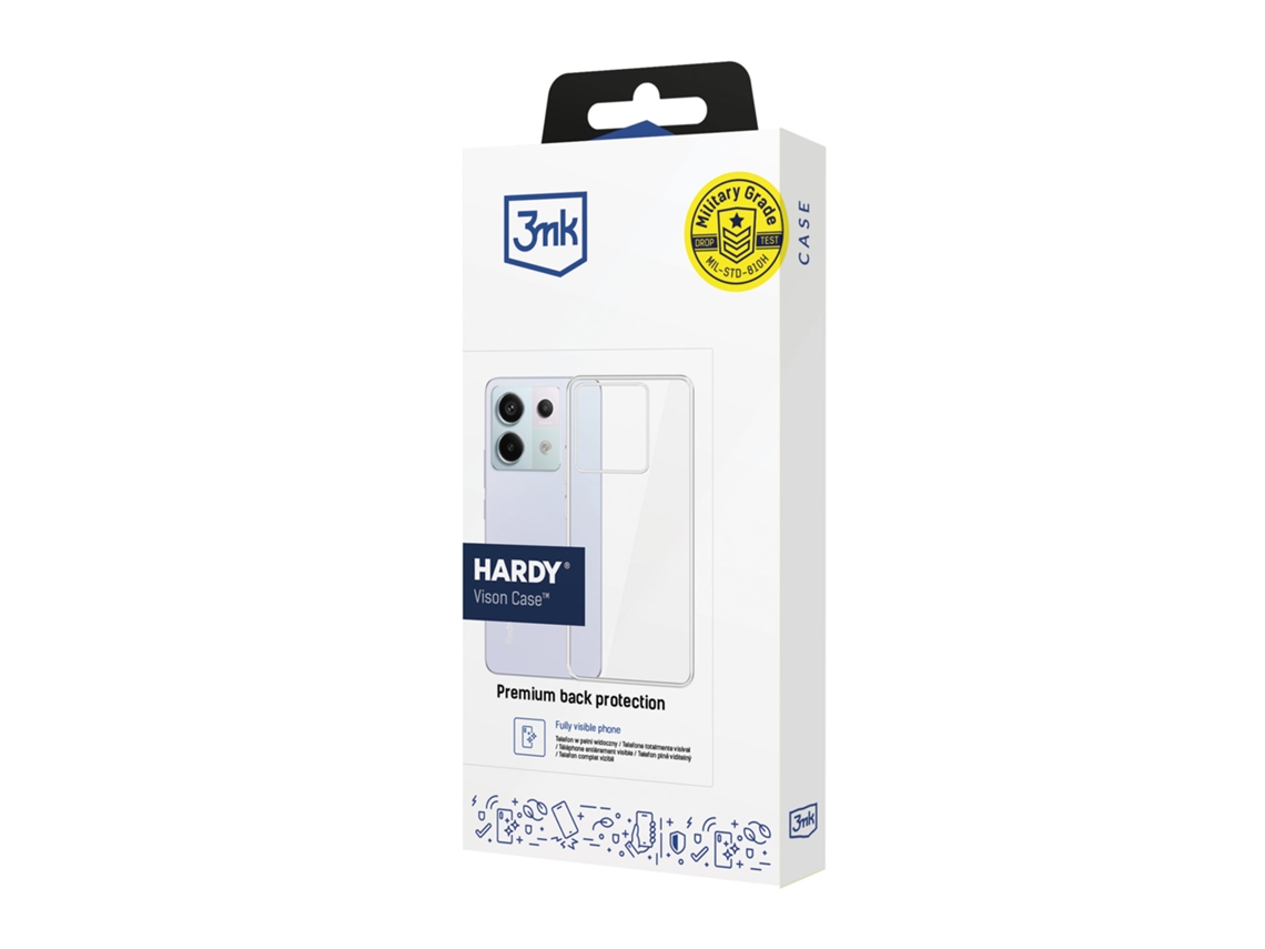 Capa Redmi 14c / Redmi A4 5g 3mk Hardy Vision Case Transparente