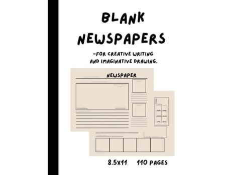Livro Blank Newspapers For Creative Writing And Imaginative Drawing De Ka Marabel (inglês)