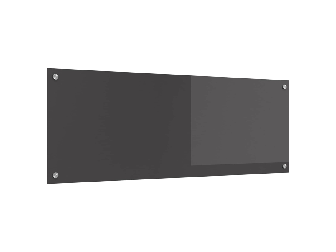 Vidaxl Painel De Cozinha Cinza Escuro 110 X 40 Cm Vidro Temperado