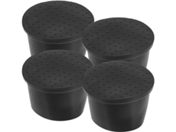 Conjunto De 4 Tigelas Redondas De Borracha Maciça Antiderrapantes, Fáceis De Limpar.