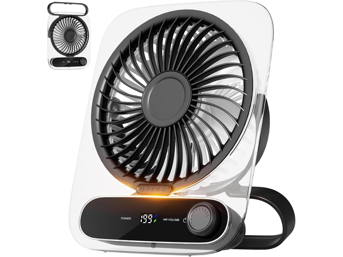 Ventilador Elétrico Ventilador Usb Mini Ventilador Dobrável em 180° Ultrassilencioso MDUG (preto)