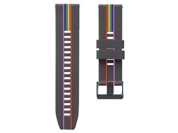 Pulseira De Silicone Arco-íris Para Huawei Watch Gt Runner