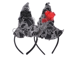 2 Peças de Chapéu de Bruxa Mascarada para Decorações de Halloween ALLINLESS