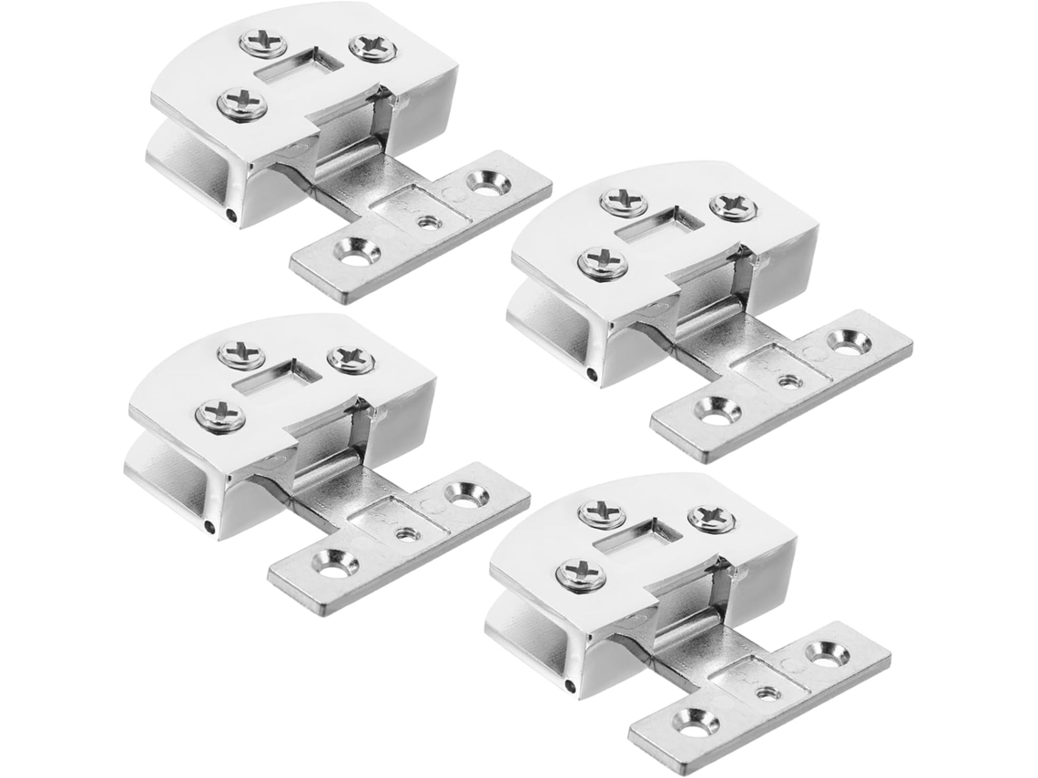 Conjunto De 4 Dobradiças Aço Inoxidável Para Porta Vidro, Box