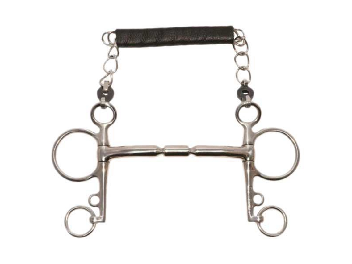 Bit Reto com Ramal Curto Elite Prateado 135 Mmmetalab