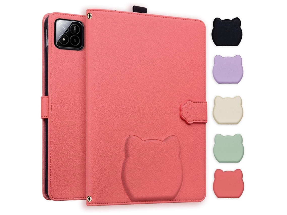 Capa para tablet Webake com textura de pele de lichia e toque de pele de gato